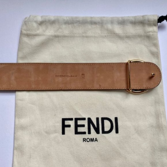 Authentic Women's Fendi Logo Belt - Black - Picture 4 of 5